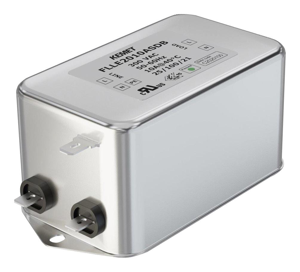 FLLE2001ARMB POWER LINE FILTER, MEDICAL, 1A, 300V KEMET