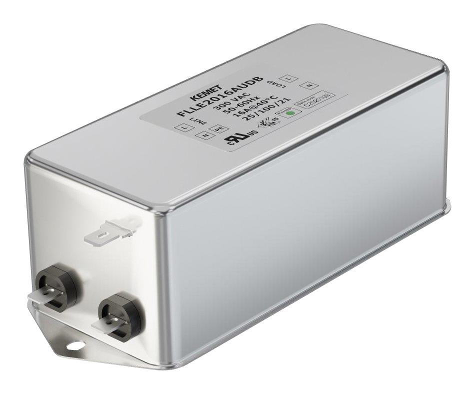 FLLE2016AUMB POWER LINE FILTER, MEDICAL, 16A, 300V KEMET