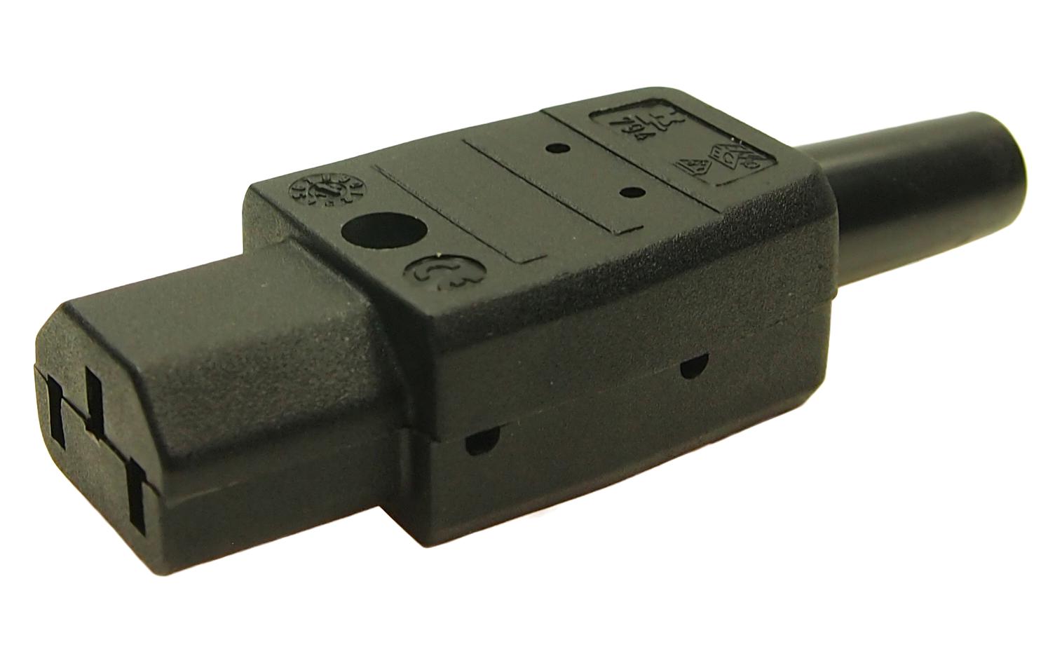 CL1918 PLUG CP22S C13(RE-WIREABLE) CLIFF ELECTRONIC COMPONENTS
