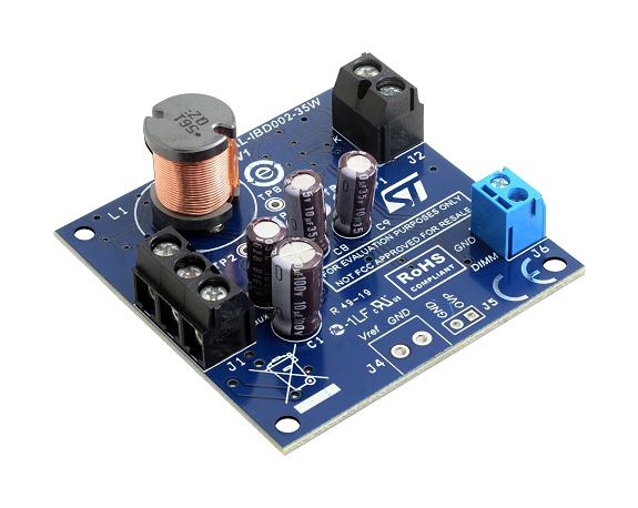 EVAL-IBD002-35W EVAL BOARD, BUCK 35W LED CURRENT CONTROL STMICROELECTRONICS