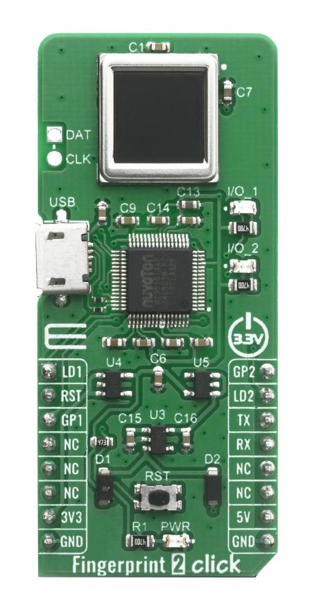 MIKROE-4119 FINGERPRINT 2 CLICK BOARD MIKROELEKTRONIKA