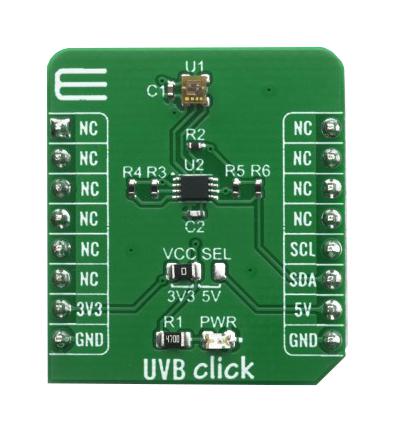 MIKROE-4145 UVB CLICK BOARD MIKROELEKTRONIKA