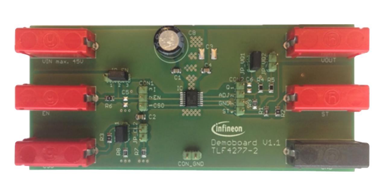 DEMOBOARDTLF42772ELTOBO1 DEMO BOARD, LOW DROPOUT LINEAR REGULATOR INFINEON