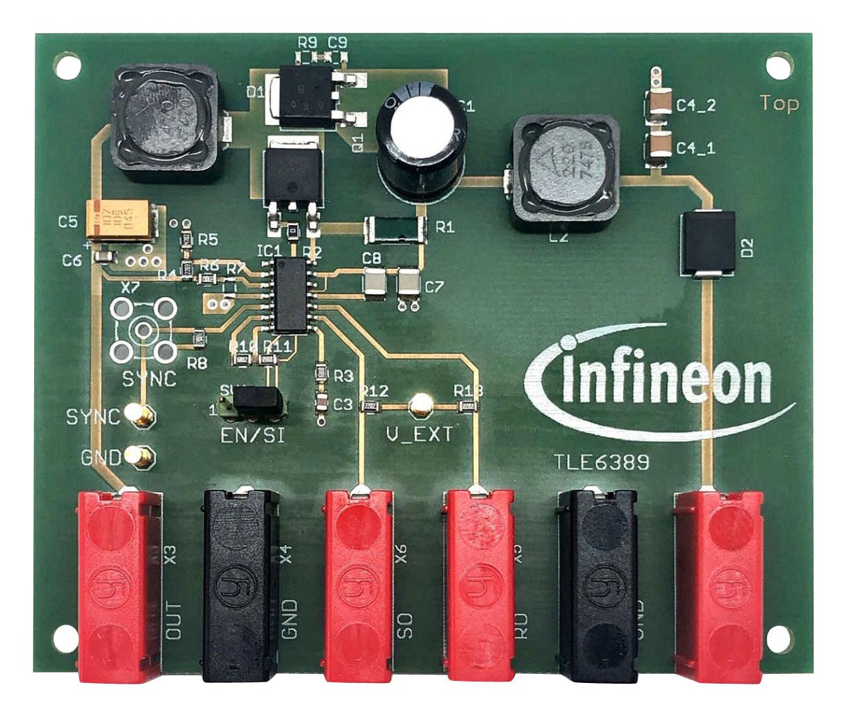 DEMOBRDTLE63893GV50TOBO1 DEMO BOARD, BUCK CONVERTER INFINEON