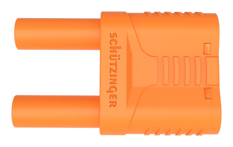 SKURZ 6100 / 19-4 IG 2MB NI / OR CONN, PLUG, 2 REAR SOCKET, 32A, 1KV, ORG SCHUTZINGER