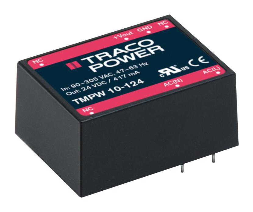TMPW 10-124 POWER SUPPLY, AC-DC, 24V, 0.417A TRACO POWER