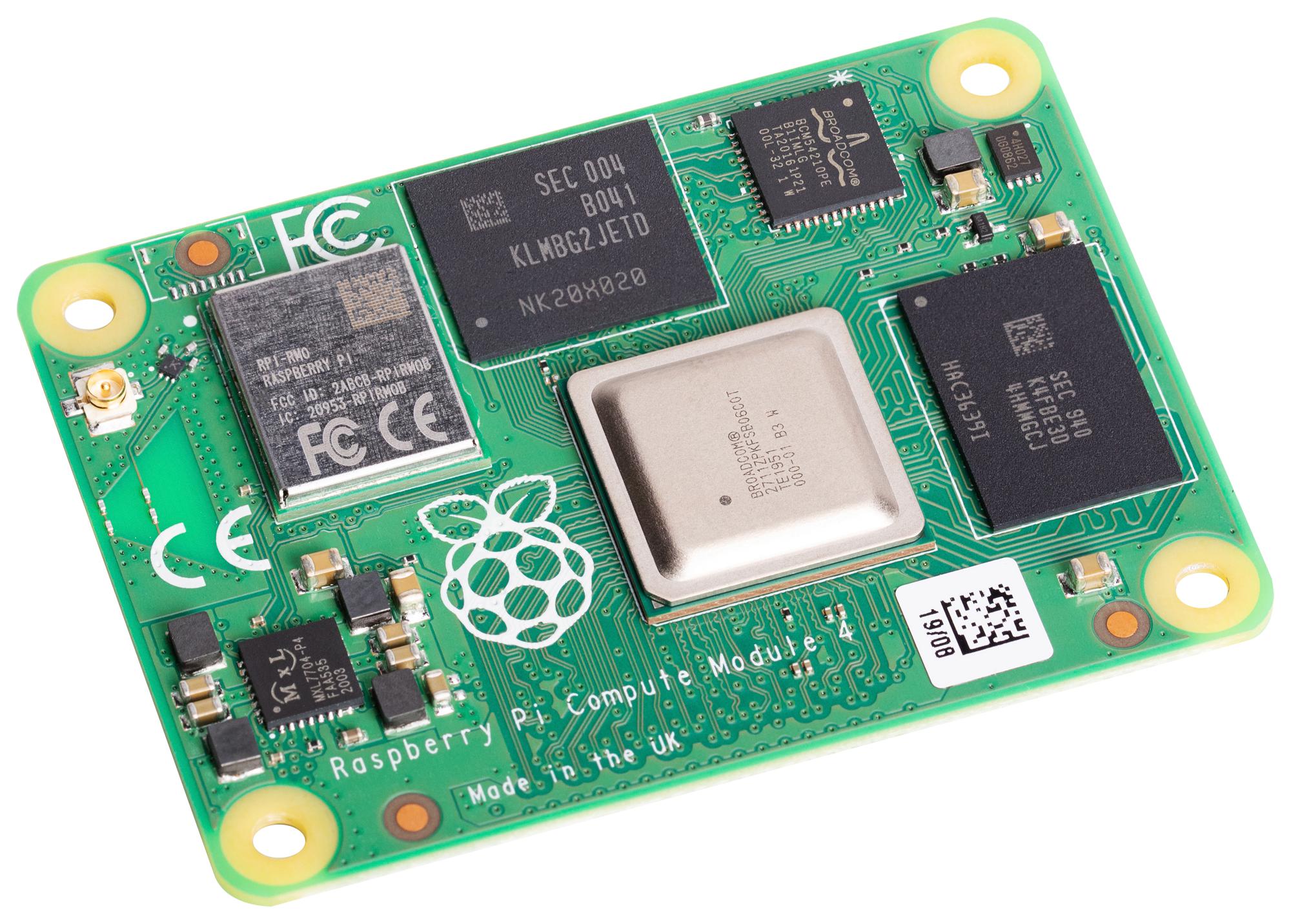 CM4104016 RPI MODULE 4, 4GB RAM, 16GB EMMC, WIFI RASPBERRY-PI