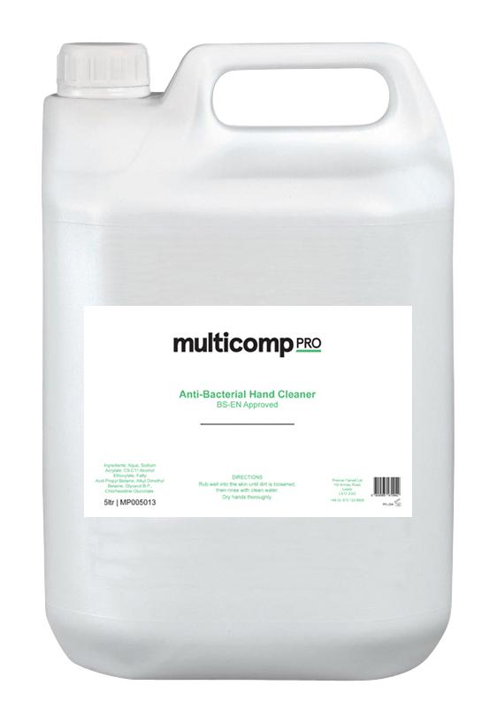 MP005013 ANTIBACTERIAL HAND CLEANER, 5L, CAN MULTICOMP PRO