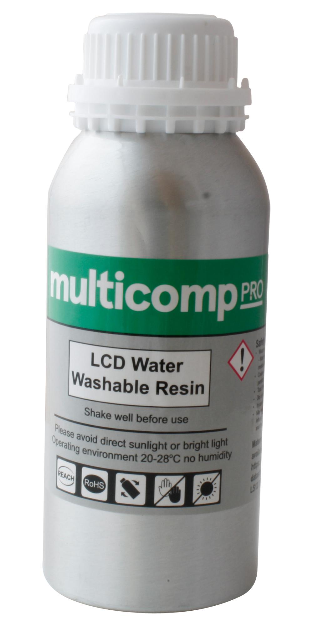 MP004401 LCD WATER WASHABLE RESIN, WHITE, 500G MULTICOMP PRO