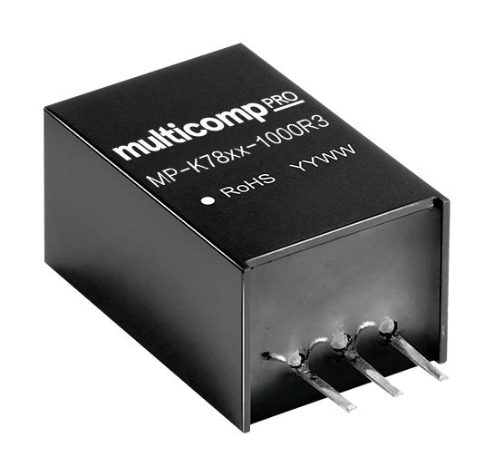 MP-K7812-1000R3 DC-DC CONVERTER, 12V, 1A MULTICOMP PRO