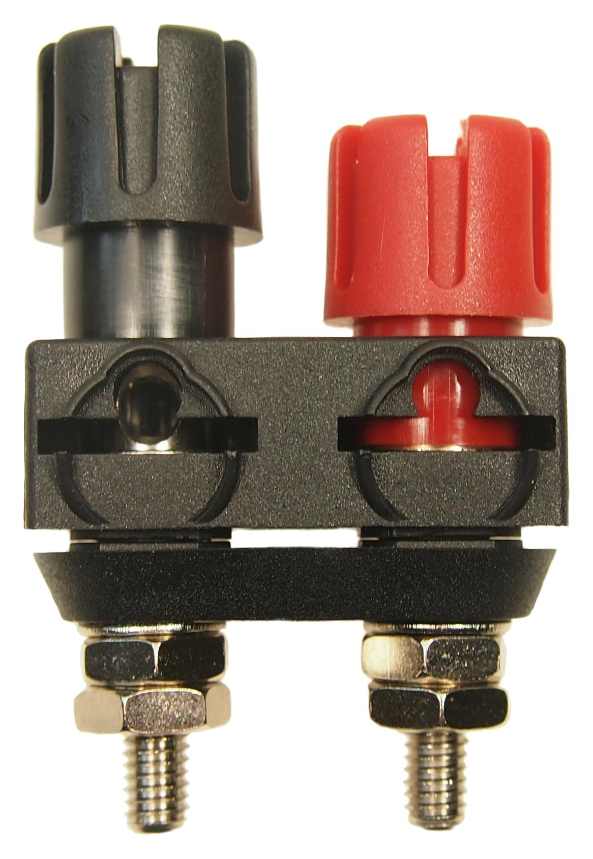MP770670 BINDING POST, 30A, BLACK/RED, NICKEL MULTICOMP PRO