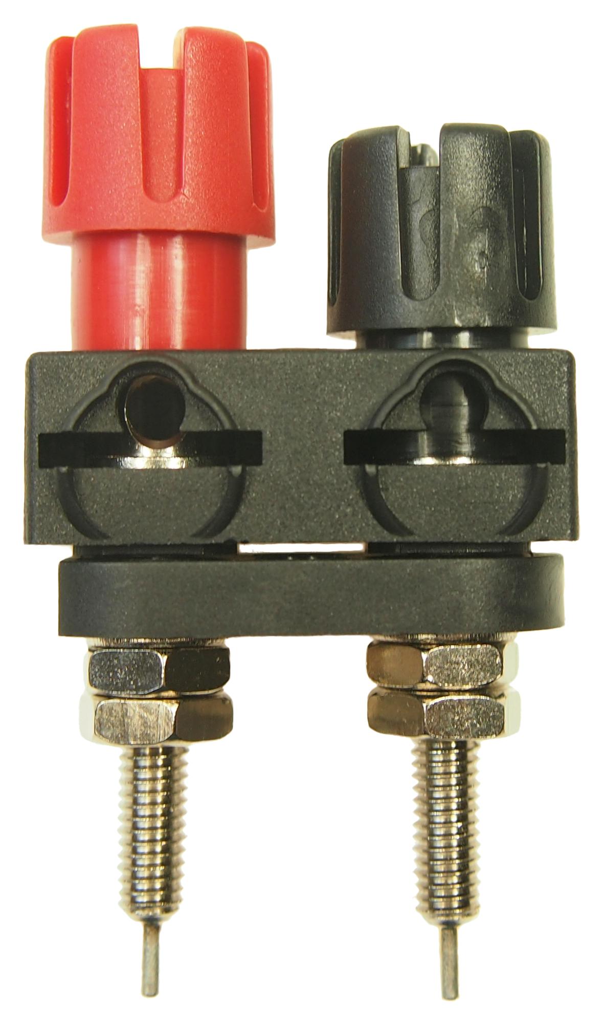 MP770671 BINDING POST, 30A, BLACK/RED, NICKEL MULTICOMP PRO