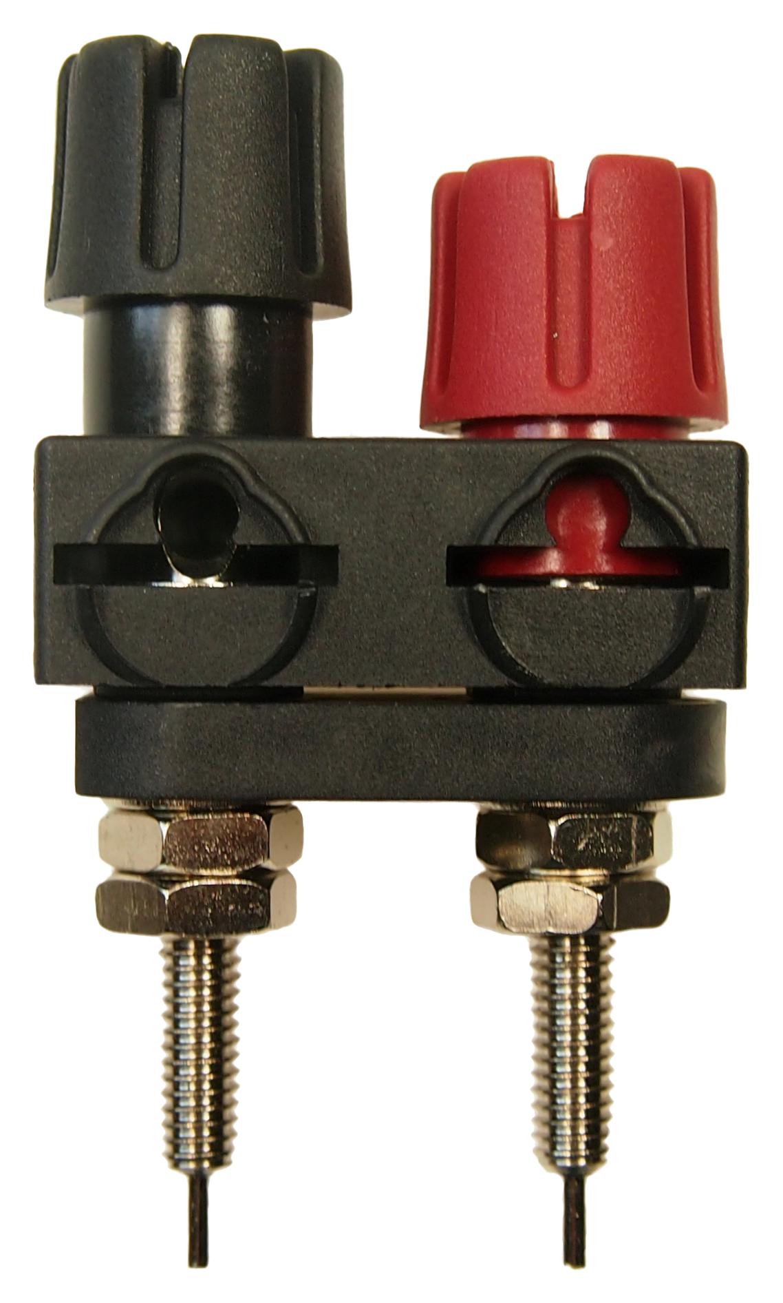 MP770672 BINDING POST, 30A, BLACK/RED, NICKEL MULTICOMP PRO
