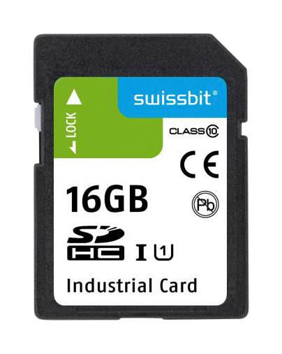 SFSD016GL2AM1TO-I-5E-221-STD SDHC / SDXC FLASH MEMORY CARD, 16GB SWISSBIT