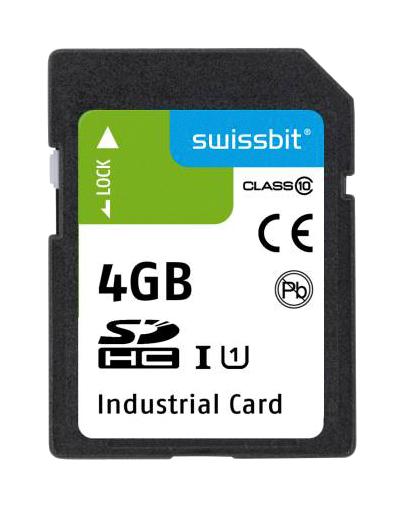 SFSD004GL2AM1TO-I-5E-22P-STD SDHC / SDXC FLASH MEMORY CARD, 4GB SWISSBIT