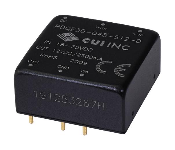 PDQE30-Q48-S12-D DC-DC CONVERTER, 12V, 2.5A CUI