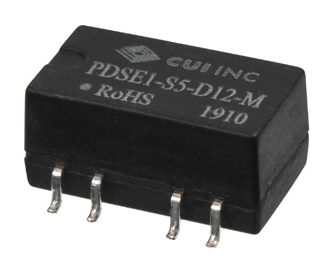 PDSE1-S5-D12-M DC-DC CONVERTER, 2 O/P, 1W CUI