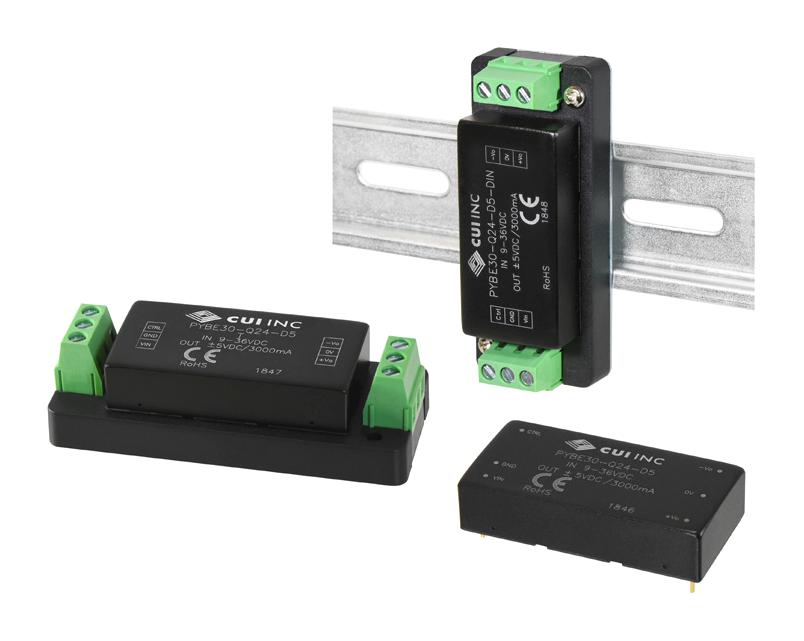 PYBE30-Q48-S15 DC-DC CONVERTER, 15V, 2A CUI