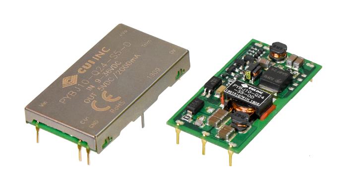 PYBJ10-Q24-S5-D DC-DC CONVERTER, 5V, 2A CUI