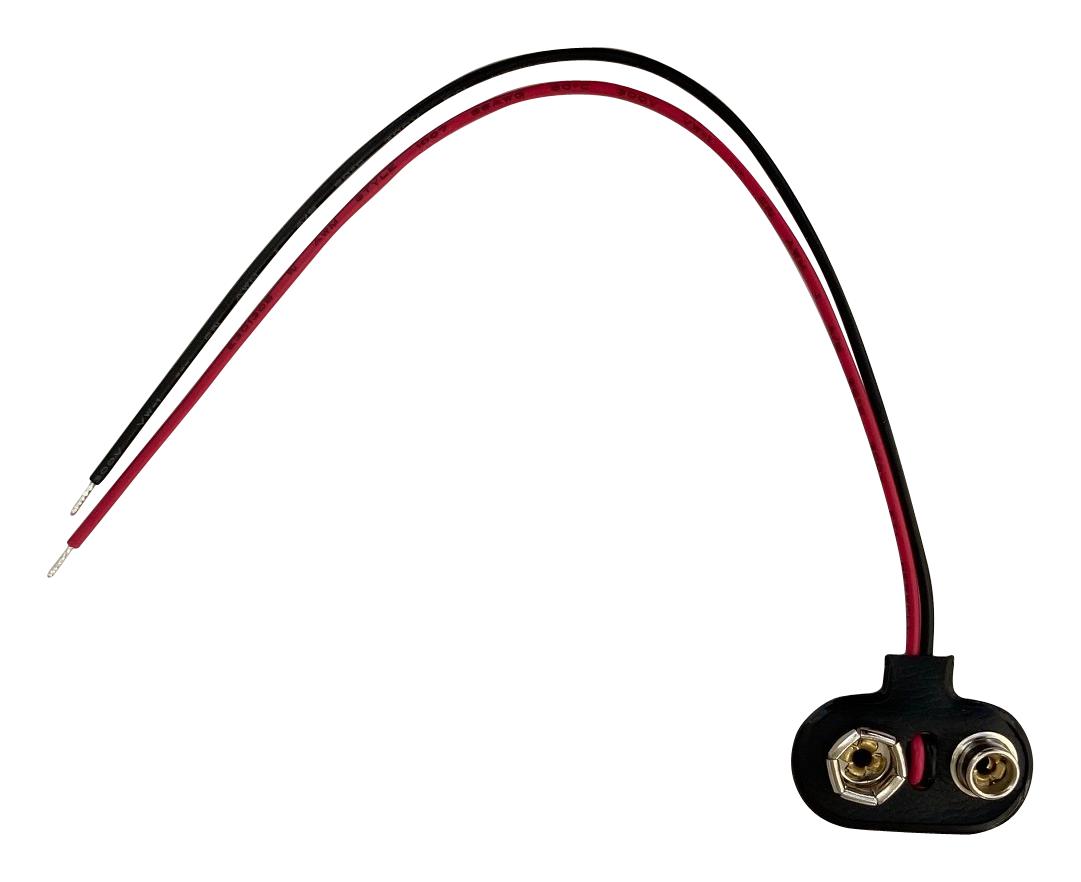 MP006239 BATTERY CONTACT, PP3, 6" WIRE LEAD PK5 MULTICOMP PRO