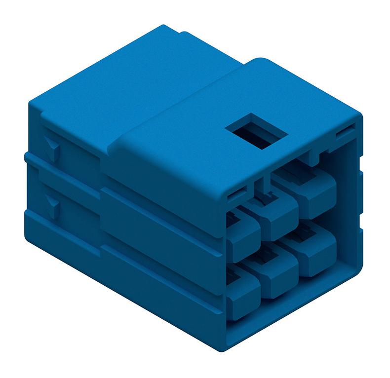 206996-2601 CONN HOUSING, RCPT, 6POS, 4.5MM, BLUE MOLEX