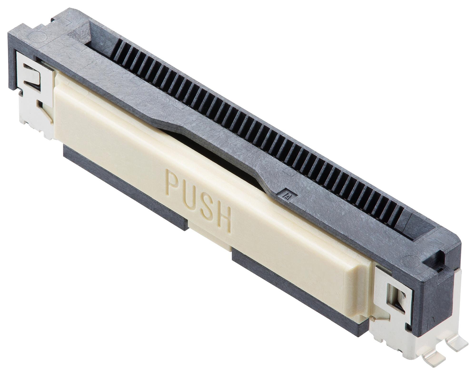 200485-0610 CONN, FFC, R/A, 10POS, 1ROW, 0.5MM MOLEX
