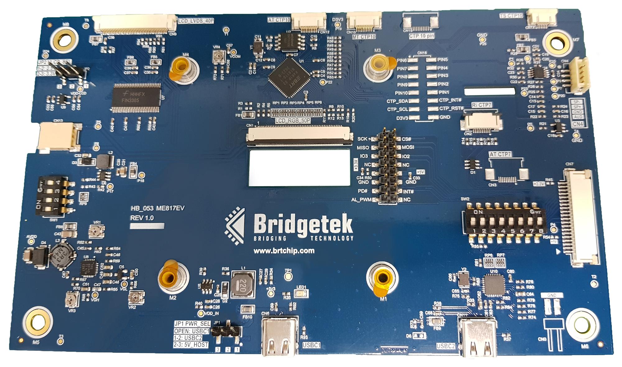ME817EV EVAL BOARD, EMBEDDED VIDEO ENGINE BRIDGETEK