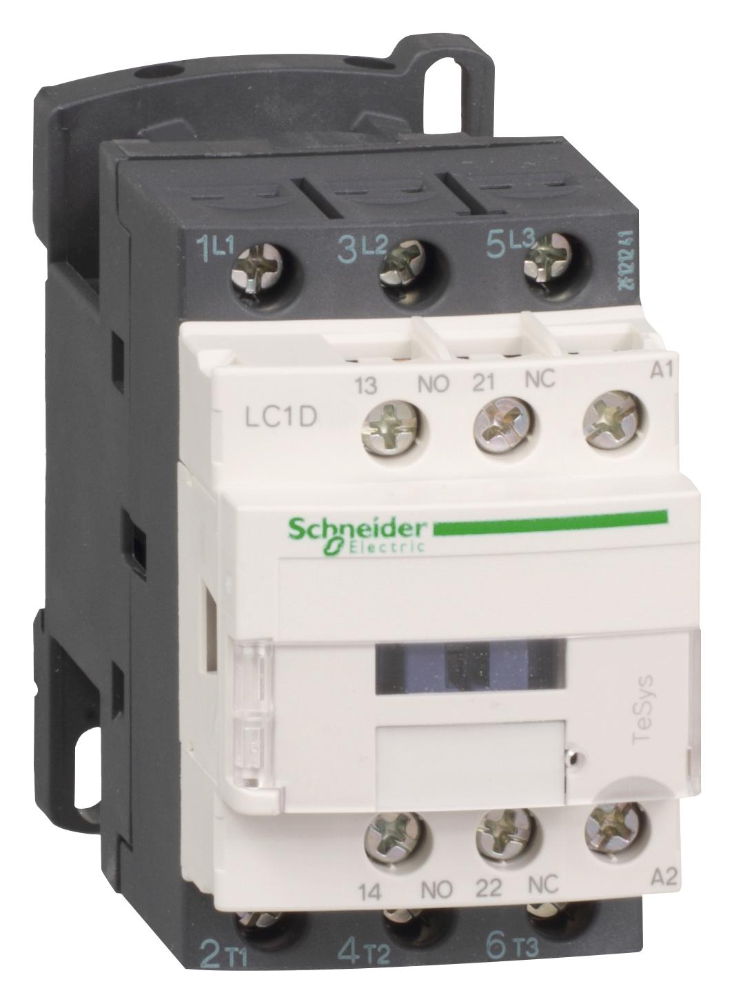 LC1D09F7 CONTACTOR, 3NO, 4KW, 110VAC SCHNEIDER ELECTRIC