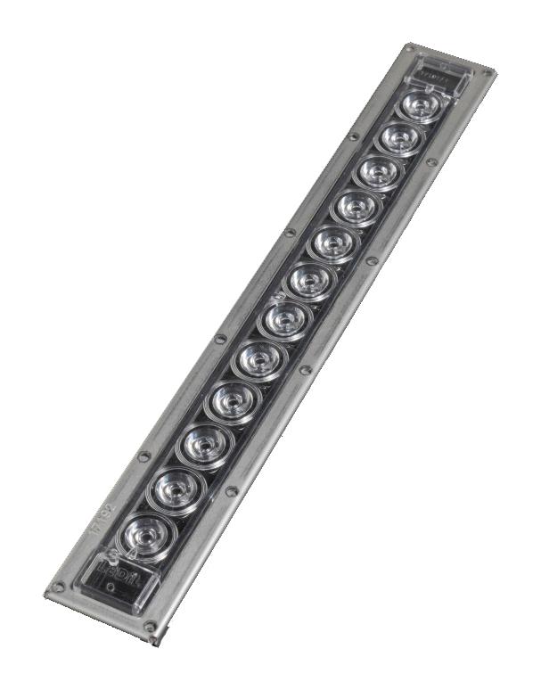 FN17294_VIOLET-12X1-S LED LENS, WIDE, CLR, SILICONE, RECTANGLE LEDIL