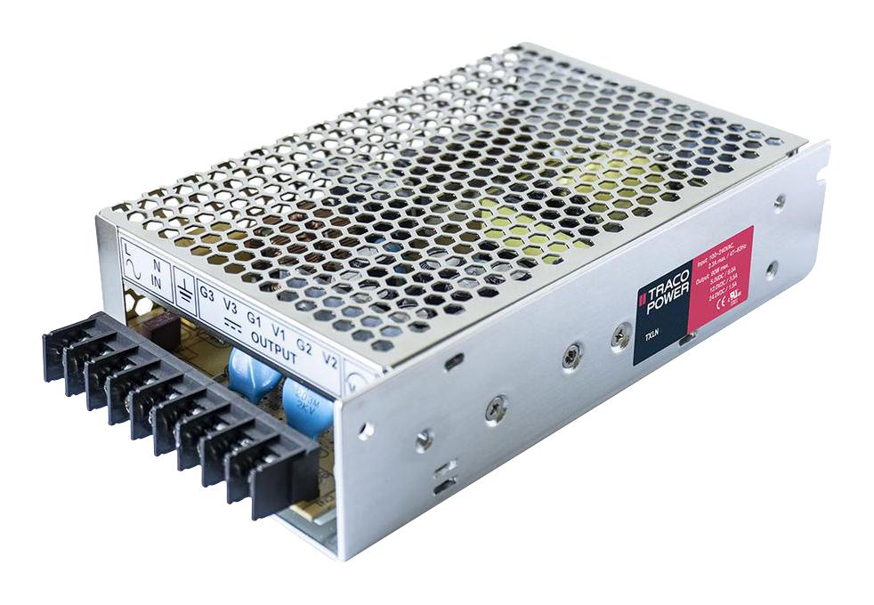 TXLN 080-313M3 POWER SUPPLY, AC-DC, 3 O/P, 80W TRACO POWER