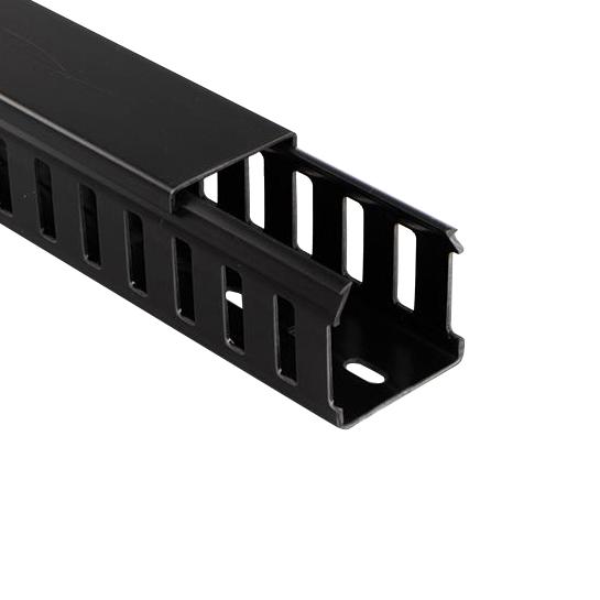09510000Y CLOSED SLOT DUCT, PVC, BLK, 37.5X25MM BETADUCT