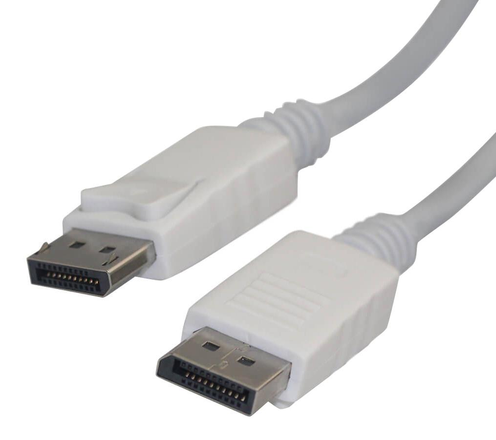 2409-3W CABLE, DISPLAYPORT PLUG-PLUG, 3M, WHITE VIDEK