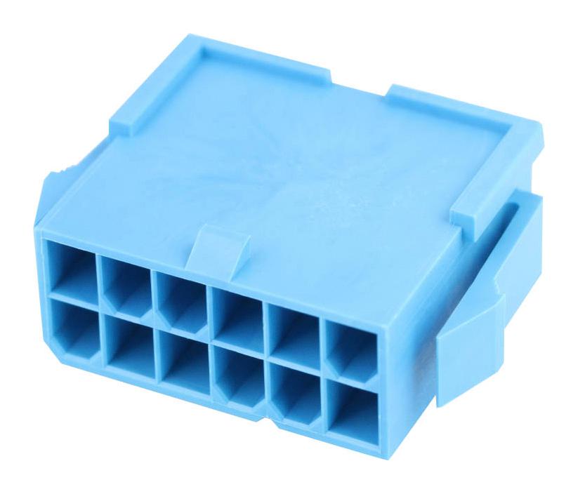 46993-1240 CONN HOUSING, PLUG, 12POS, 4.2MM, BLU MOLEX