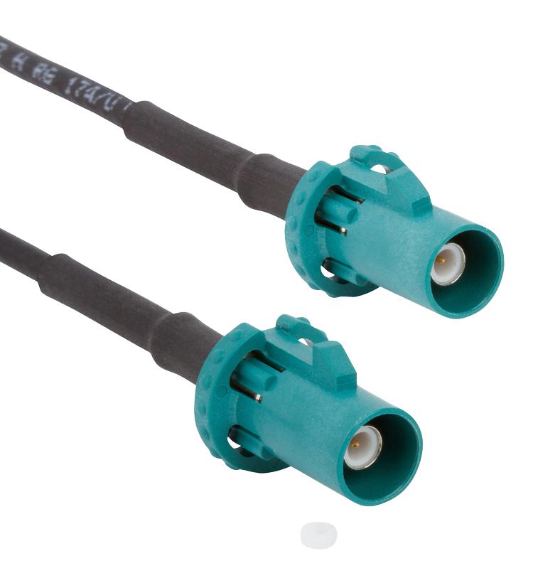 095FPZFPZSH-012 RF COAX CABLE, FAKRA PLUG-PLUG, 12" AMPHENOL RF