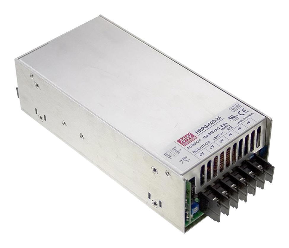 HRP-600-24 POWER SUPPLY, AC-DC, 24V, 27A MEAN WELL