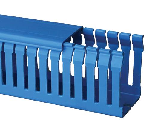 20476074H NARROW SLOT DUCT, NORYL, BLUE, 80X80MM BETADUCT