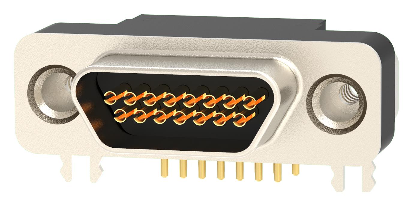 581-M15-213L461 MICRO-D SUB CONN, R/A RCPT, 15POS/SOLDER NORCOMP