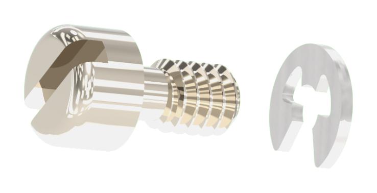 160-580-CSHRKT1 JACK SCREW KIT, 4MM, 2-56, BRASS NORCOMP