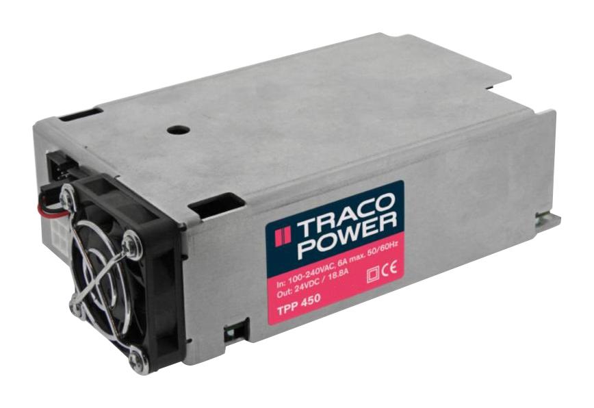 TPP 450-115B-M POWER SUPPLY, AC-DC, 15V, 30A TRACO POWER