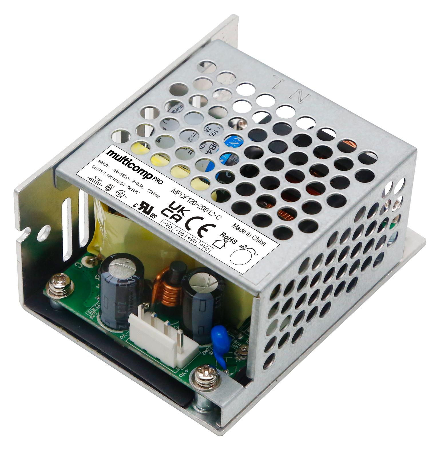 MPOF120-20B27-C POWER SUPPLY, AC-DC, 27V, 4.44A MULTICOMP PRO