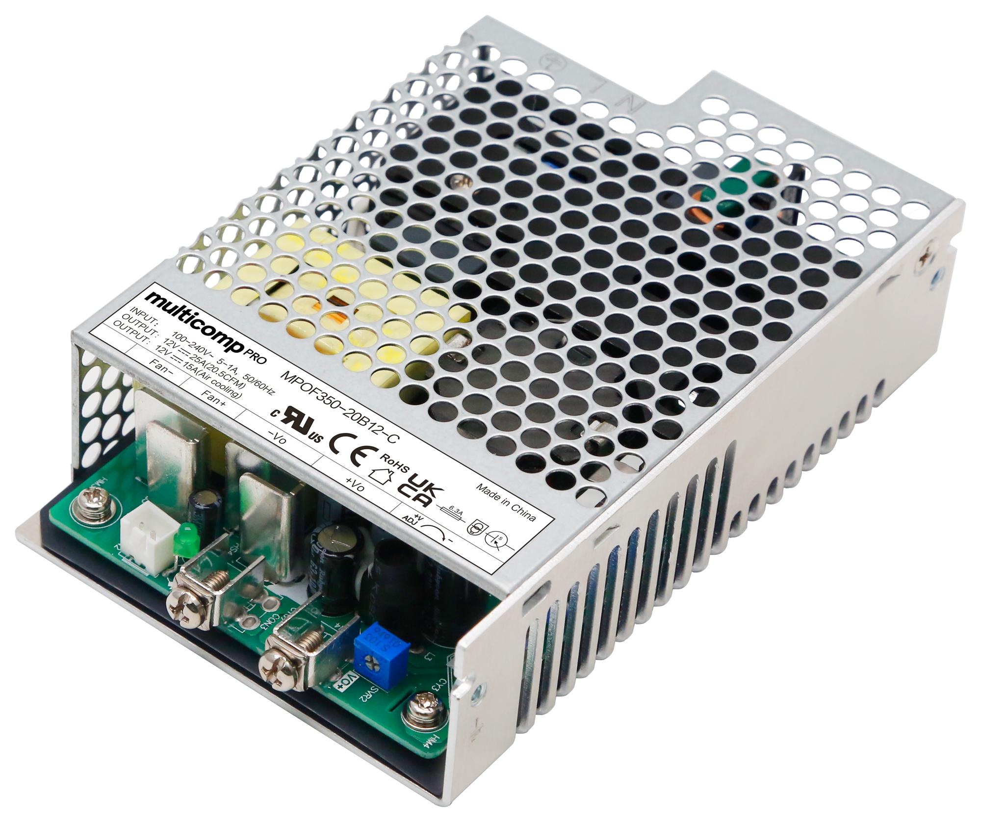 MPOF350-20B48-C POWER SUPPLY, AC-DC, 48V, 4.17A MULTICOMP PRO