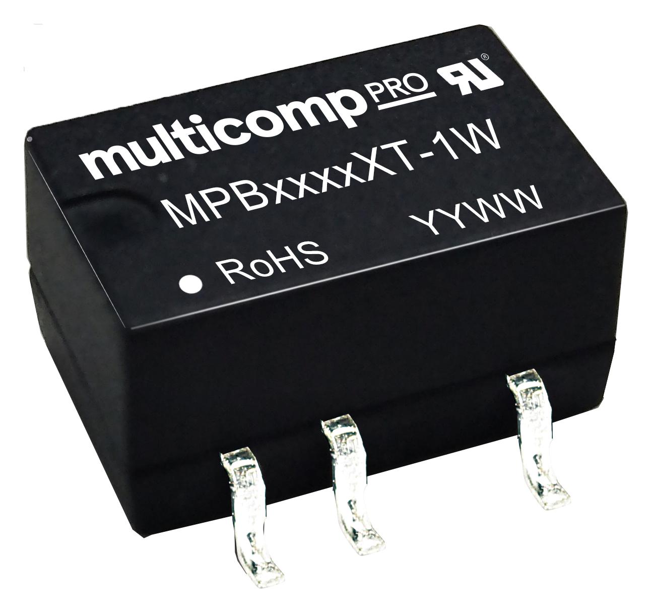 MPB1215XT-1W DC-DC CONVERTER, 15V, 0.067A MULTICOMP PRO