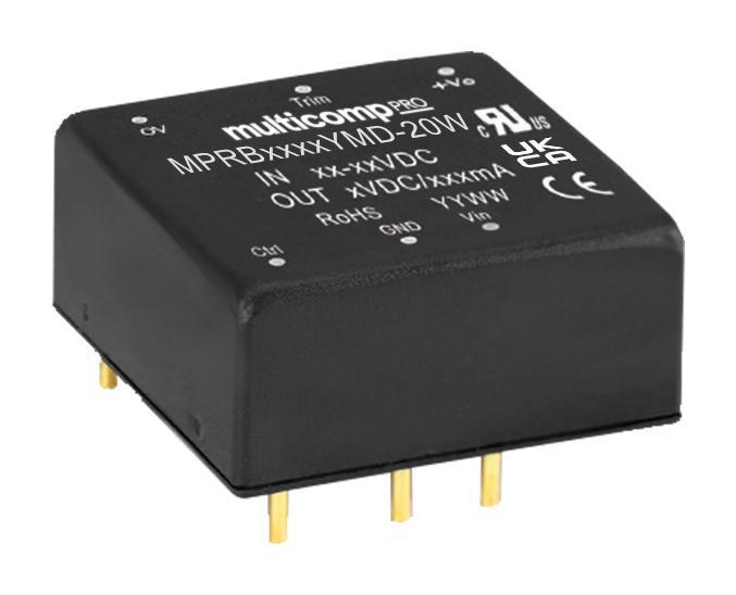 MPRB2403YMD-20W DC-DC CONVERTER, 3.3V, 5A MULTICOMP PRO