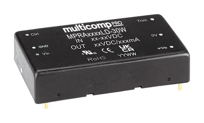 MPRA4805LD-30W DC-DC CONVERTER, 2 O/P, 30W MULTICOMP PRO