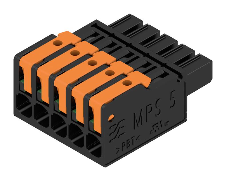 2741590000 TERMINAL BLOCK, PLUGGABLE, 5POS, 14AWG WEIDMULLER