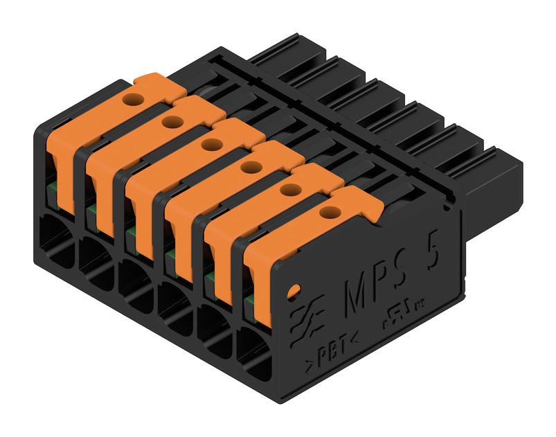 2741600000 TERMINAL BLOCK, PLUGGABLE, 6POS, 14AWG WEIDMULLER