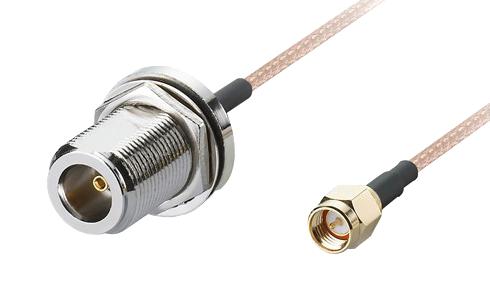 CAB.951 CABLE ASSY, N-TYPE JACK-SMA PLUG, 1M TAOGLAS
