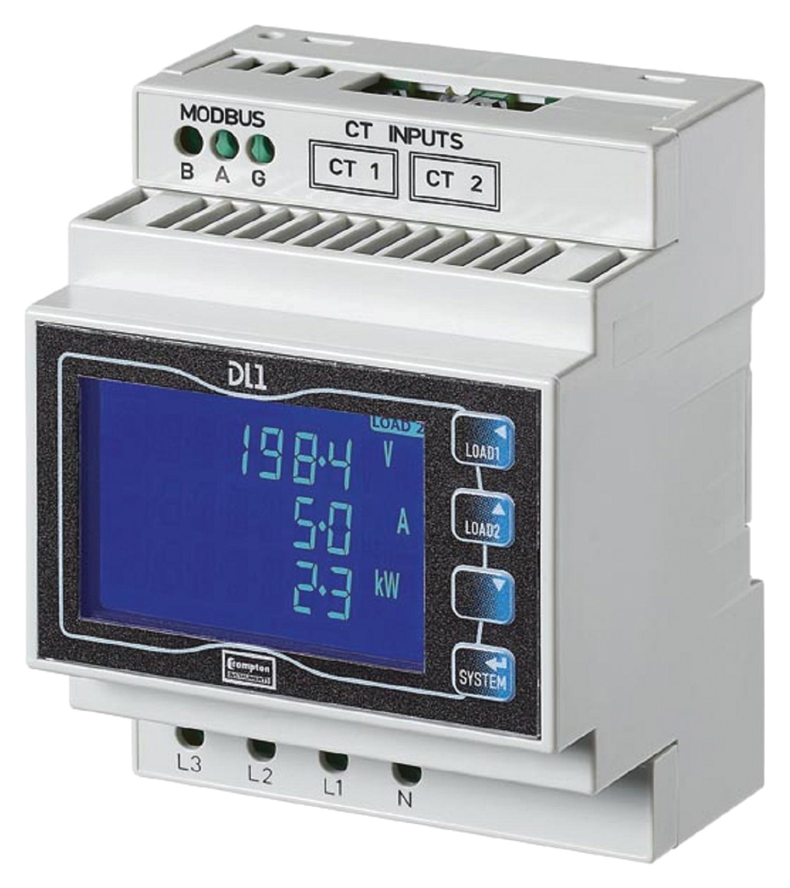 DL1-01 DIGITAL METER, MULTIFUNCTION, 100-230VAC CROMPTON - TE CONNECTIVITY