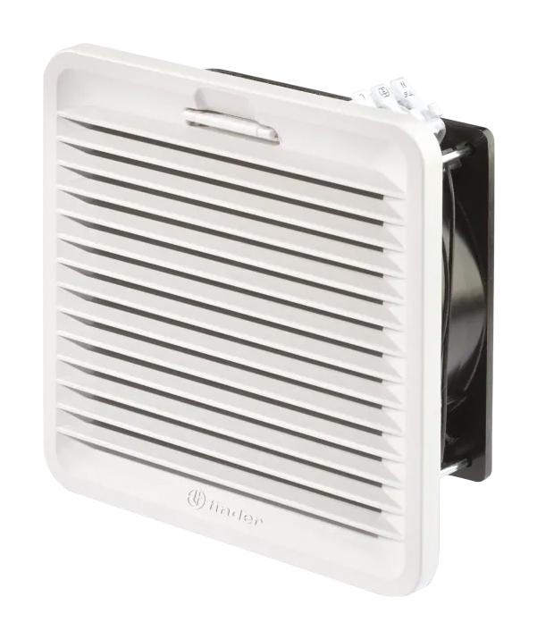 7F.20.8.120.4250 FILTER FAN, ALUM, 250M3/H, 120VAC, GREY FINDER
