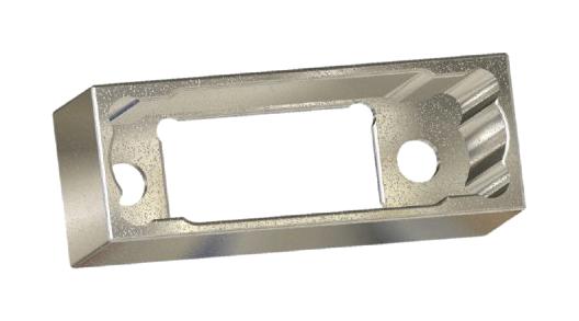 M80-9060802 BACKSHELL METAL, PLUG, 180DEG, ALUMINIUM HARWIN